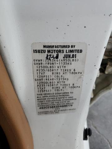 4S2CE58X324609774 - 2002 ISUZU AXIOM XS Ağ foto 13