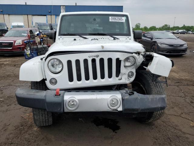 1C4BJWEG5FL703955 - 2015 JEEP WRANGLER U SAHARA WHITE photo 5