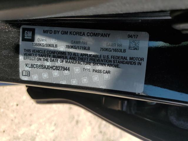 KL8CB6SAXHC827944 - 2017 CHEVROLET SPARK LS BLACK photo 13