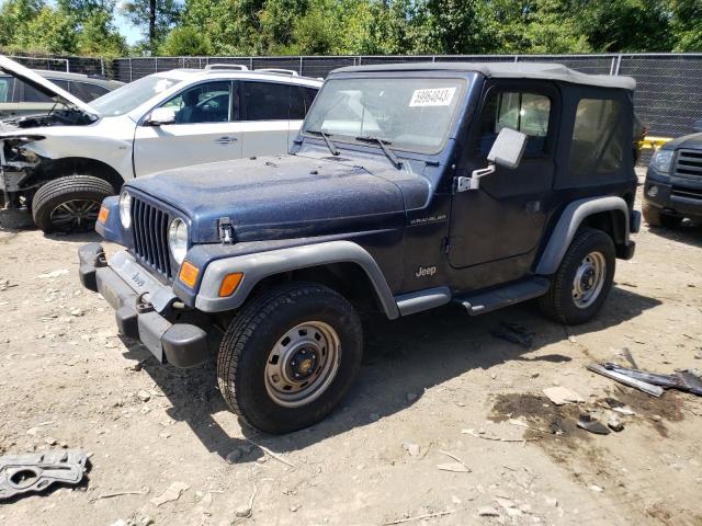 1J4FA29P4YP711071 - 2000 JEEP WRANGLER / SE BLUE photo 1