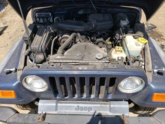 1J4FA29P4YP711071 - 2000 JEEP WRANGLER / SE BLUE photo 11