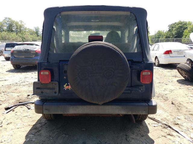 1J4FA29P4YP711071 - 2000 JEEP WRANGLER / SE BLUE photo 6