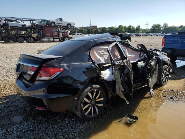 2HGFB2F95FH504040 - 2015 HONDA CIVIC EXL შავი ფოტო 3