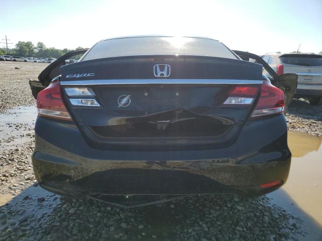 2HGFB2F95FH504040 - 2015 HONDA CIVIC EXL შავი ფოტო 6