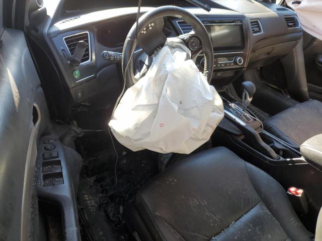 2HGFB2F95FH504040 - 2015 HONDA CIVIC EXL შავი ფოტო 8