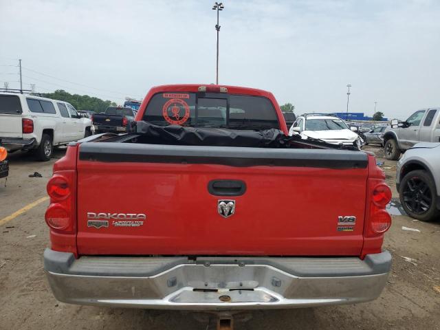 1D7HW58N88S632944 - 2008 DODGE DAKOTA QUAD LARAMIE RED photo 6