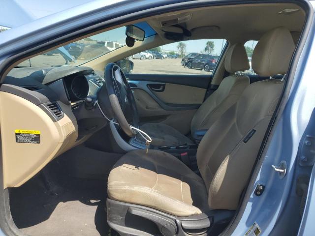 KMHDH4AE1BU092299 - 2011 HYUNDAI ELANTRA GLS BLUE photo 7