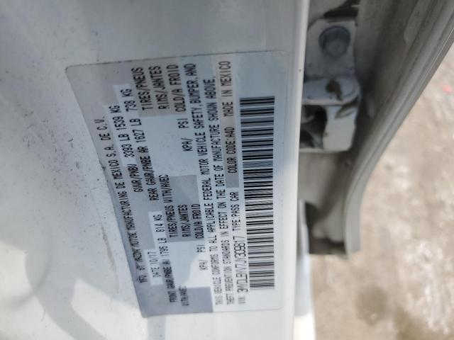 3MYDLBYV7JY309817 - 2018 TOYOTA YARIS IA WHITE photo 12