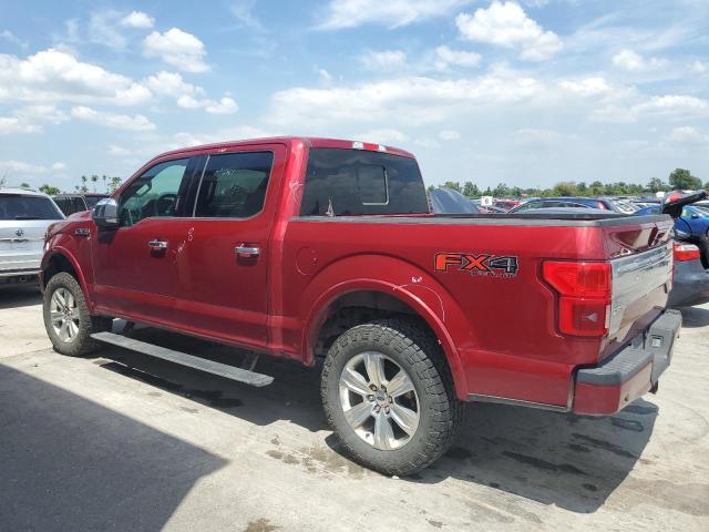 1FTEW1E57JFB11691 - 2018 FORD F150 SUPERCREW RED photo 2