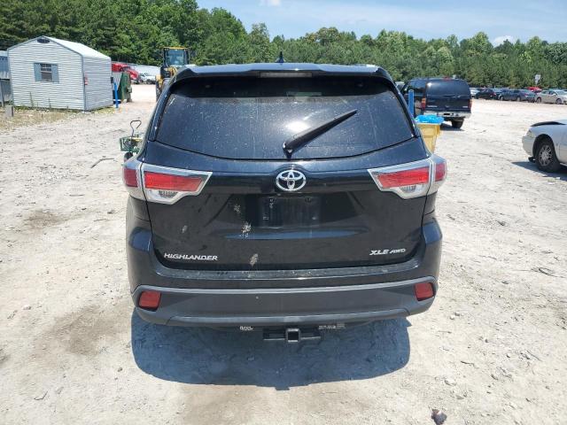 5TDJKRFH0FS174110 - 2015 TOYOTA HIGHLANDER XLE BLACK photo 6