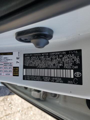 JTDKARFP1H3002218 - 2017 TOYOTA PRIUS PRIM 白色 照片 13