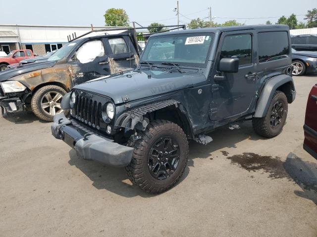 1C4GJWAG9JL879265 - 2018 JEEP WRANGLER SPORT GRAY photo 1