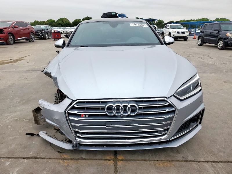 WAUC4CF5XJA063542 - 2018 AUDI S5 PRESTIGE SILVER photo 5
