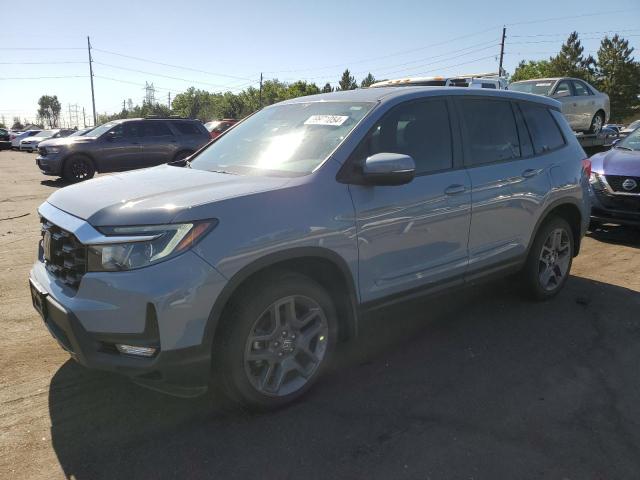 5FNYF8H55NB021404 - 2022 HONDA PASSPORT EXL BLUE photo 1