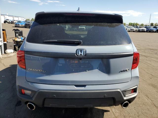 5FNYF8H55NB021404 - 2022 HONDA PASSPORT EXL BLUE photo 6