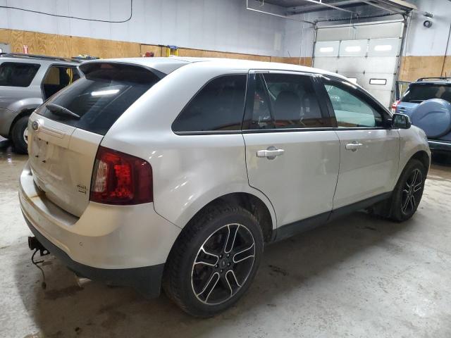 2FMDK4JC2DBA46005 - 2013 FORD EDGE SEL SILVER photo 3