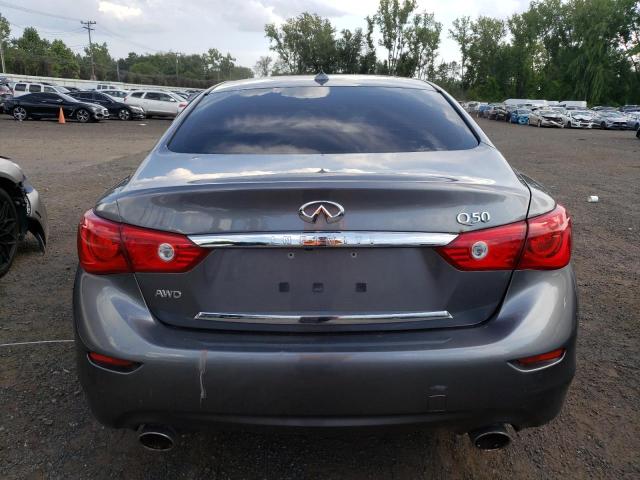 JN1BV7AR0FM402282 - 2015 INFINITI Q50 BASE GRAY photo 6