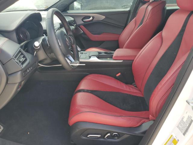 19UUB6F50NA003694 - 2022 ACURA TLX TECH A WHITE photo 7