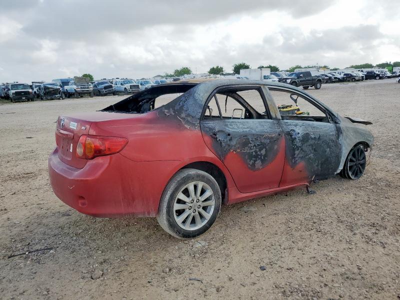1NXBU4EE2AZ201039 - 2010 TOYOTA COROLLA BASE Червоний фото 3