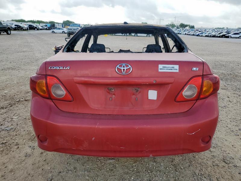 1NXBU4EE2AZ201039 - 2010 TOYOTA COROLLA BASE Червоний фото 6