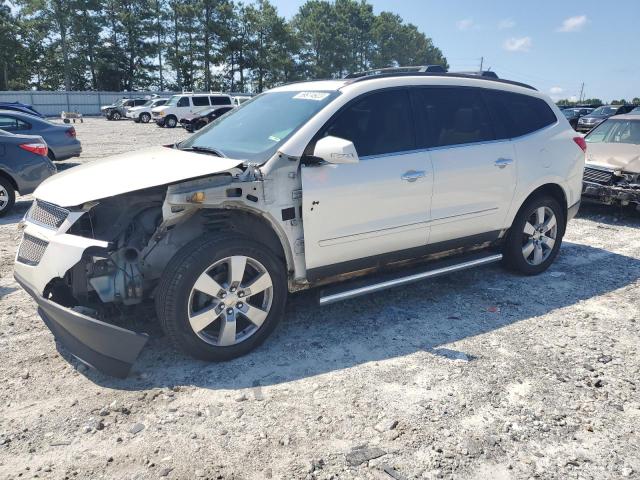 1GNKRLED5CJ268141 - 2012 CHEVROLET TRAVERSE LTZ WHITE photo 1