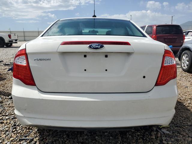 3FAHP0GA0CR151217 - 2012 FORD FUSION S WHITE photo 6