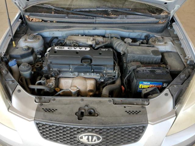 KNADE223496518416 - 2009 KIA RIO BASE GRAY photo 12