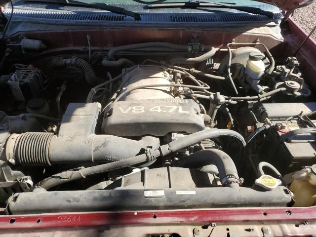 5TBRT34152S233240 - 2002 TOYOTA TUNDRA ACCESS CAB წითელი ფოტო 11