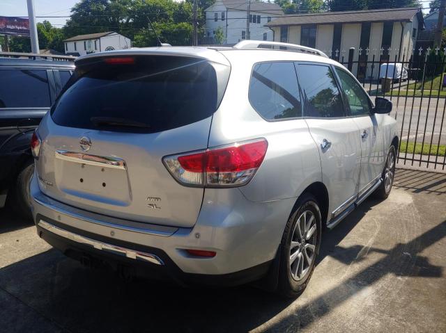 5N1AR2MM3FC615499 - 2015 NISSAN PATHFINDER S SILVER photo 4