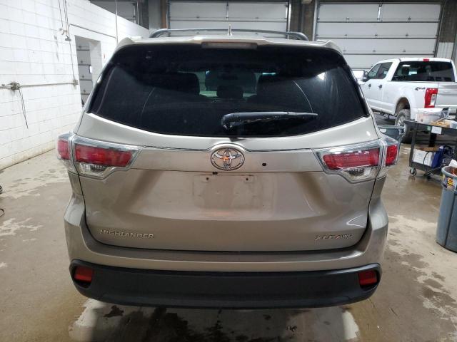 5TDJKRFH5GS239857 - 2016 TOYOTA HIGHLANDER XLE Qızıl foto 6