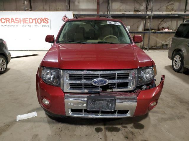 1FMCU04G59KA18614 - 2009 FORD ESCAPE LIMITED RED photo 5