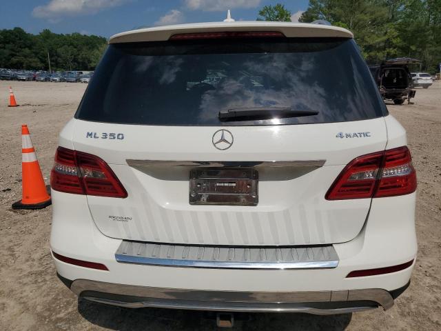 4JGDA5HB3EA364864 - 2014 MERCEDES-BENZ ML 350 4MATIC WHITE photo 6