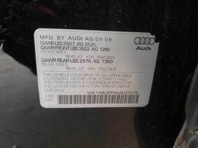 WA1WKAFP8AA029976 - 2010 AUDI Q5 PRESTIGE BLACK photo 13