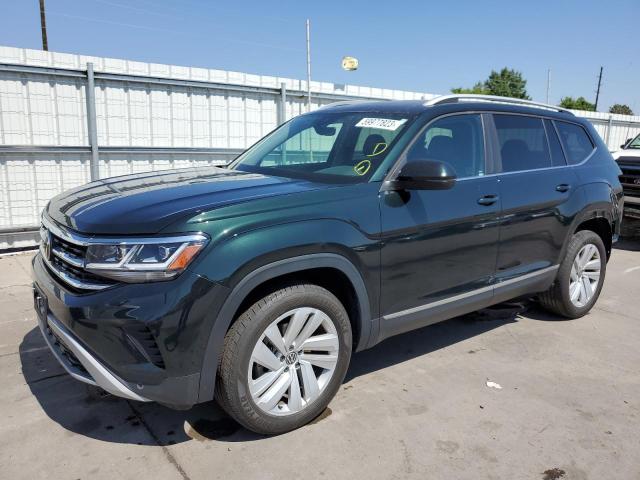 1V2BR2CA2MC518757 - 2021 VOLKSWAGEN ATLAS SEL GREEN photo 1