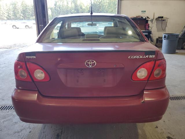 JTDBR32E960093957 - 2006 TOYOTA COROLLA CE BURGUNDY photo 6