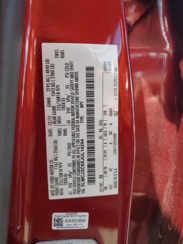 5LMCJ3C9XJUL14294 - 2018 LINCOLN MKC RESERVE Qırmızı foto 12