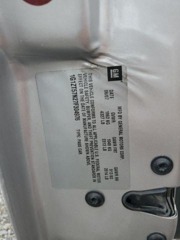 1G1ZT57N27F304976 - 2007 CHEVROLET MALIBU LT SILVER photo 12