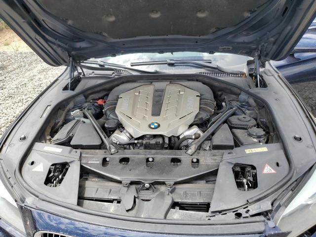 WBAKC8C56AC430392 - 2010 BMW 750 LI XDRIVE BLUE photo 11