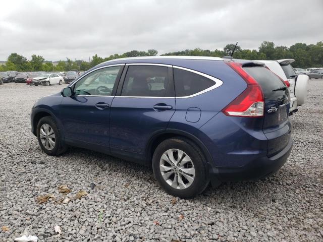 2HKRM4H70DH634938 - 2013 HONDA CR-V EXL BLUE photo 2