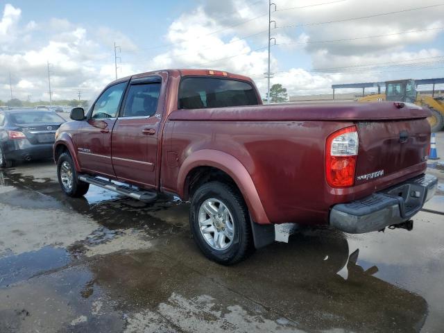 5TBET34145S490912 - 2005 TOYOTA TUNDRA DOUBLE CAB SR5 BURGUNDY photo 2