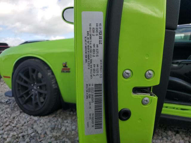 2C3CDZFJ8KH625478 - 2019 DODGE CHALLENGER R/T SCAT PACK GREEN photo 12