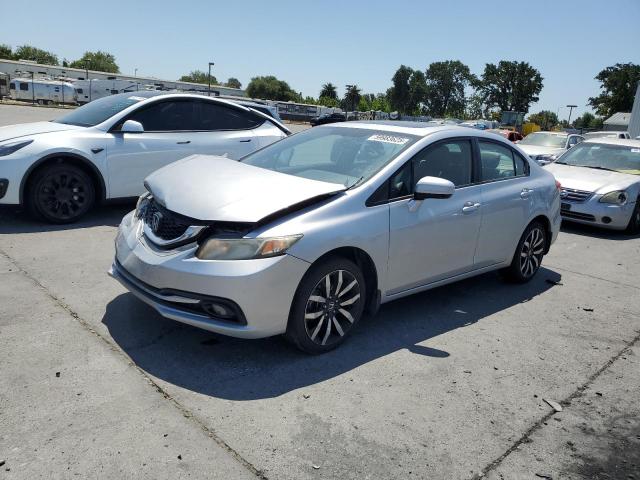 19XFB2F97FE255587 - 2015 HONDA CIVIC EXL SILVER photo 1