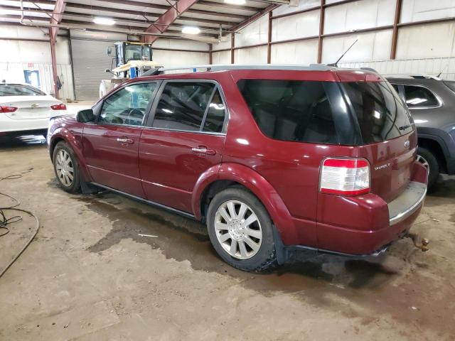 1FMDK03W88GA02587 - 2008 FORD TAURUS X LIMITED RED photo 2