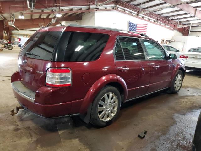 1FMDK03W88GA02587 - 2008 FORD TAURUS X LIMITED RED photo 3