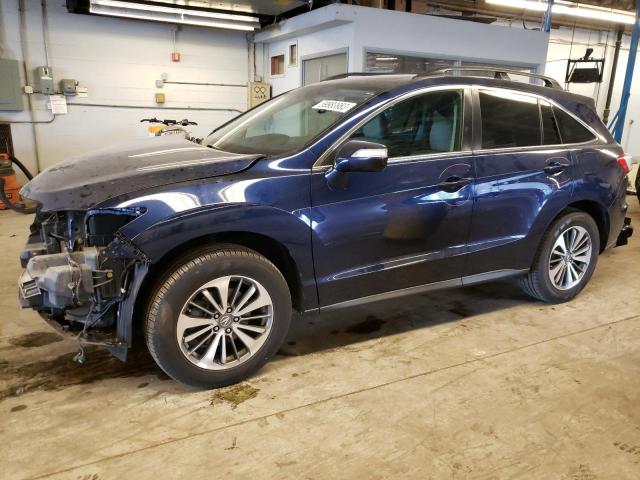 5J8TB4H74HL008856 - 2017 ACURA RDX ADVANCE BLUE photo 1