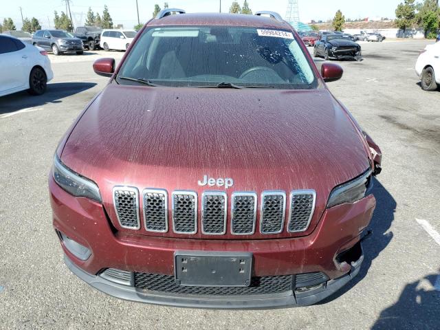 1C4PJLCB0KD247914 - 2019 JEEP CHEROKEE LATITUDE BURGUNDY photo 5