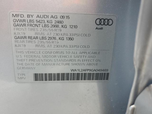 WA1L2AFP9GA049469 - 2016 AUDI Q5 PREMIUM PLUS Gümüş foto 12