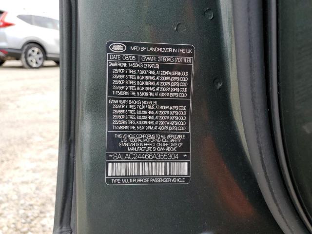 SALAC24466A355304 - 2006 LAND ROVER LR3 GREEN photo 13