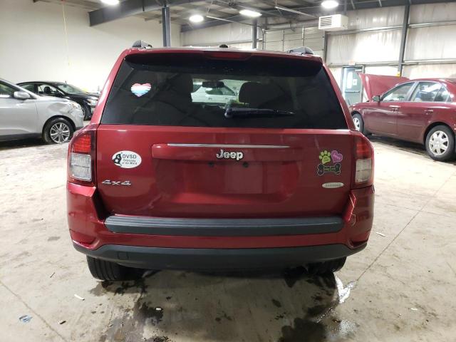 1C4NJDEB2HD175942 - 2017 JEEP COMPASS LATITUDE RED photo 6