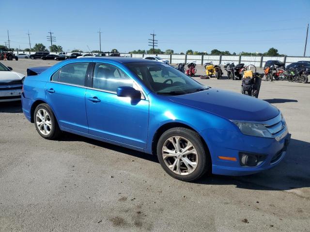 3FAHP0HA0CR307917 - 2012 FORD FUSION SE BLUE photo 4